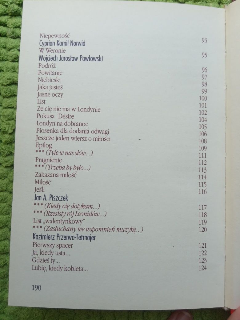 Dla ciebie wiersze miłosne polskich poetów