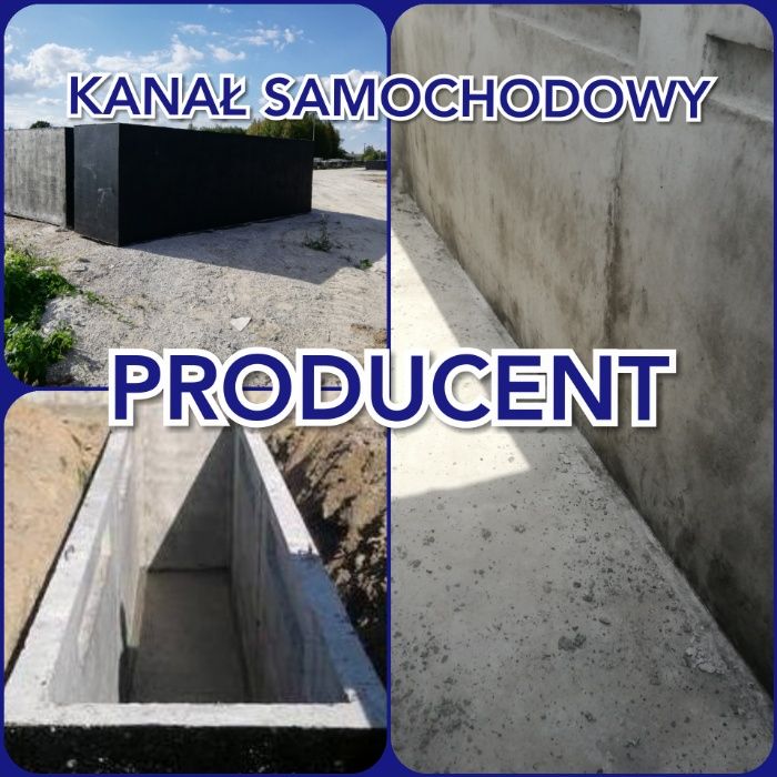 Kanał samochodowy SZCZELNY betonowy PRODUKCJA