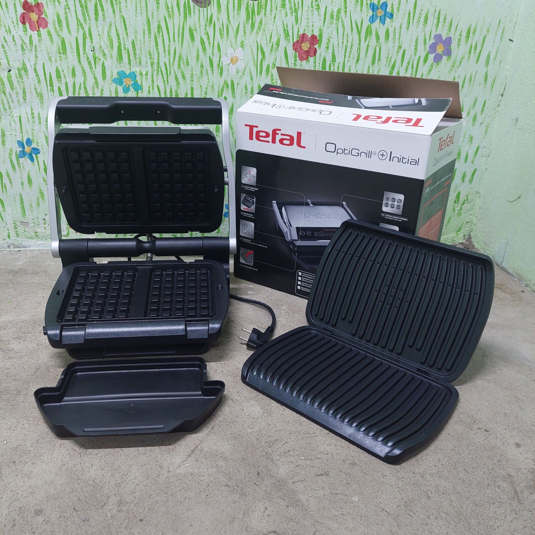 Гриль тефаль tefal initial вафельні пластини