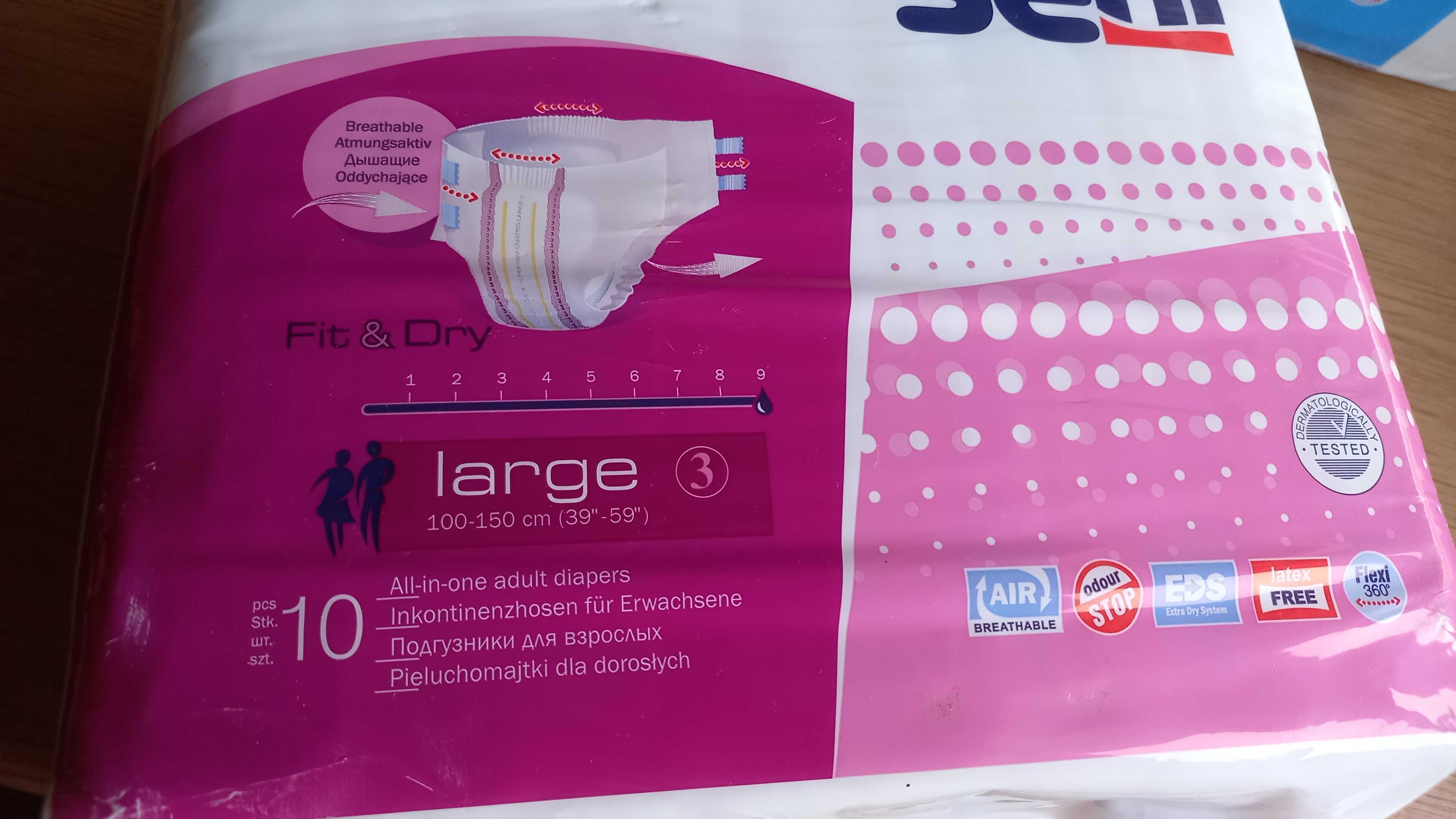 Pampersy pieluchomajtki dla dorosłych Super Seni Quatro L
