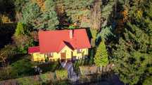 Siedlisko Sapunki dom nad jeziorem Warmia Mazury sauna balia łódka