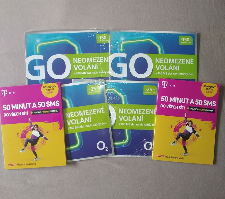 ANONIMOWE KARTY SIM Czeskie startery Bez rejestracji Działające od raz