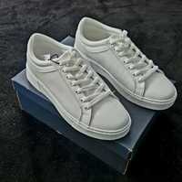 Nowe buty sneakersy tenisówki PIER ONE r.43 dł. 27.5 cm białe / white