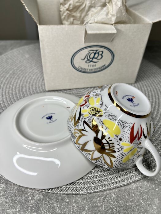 Чайная пара ЛФЗ золотые ромашки