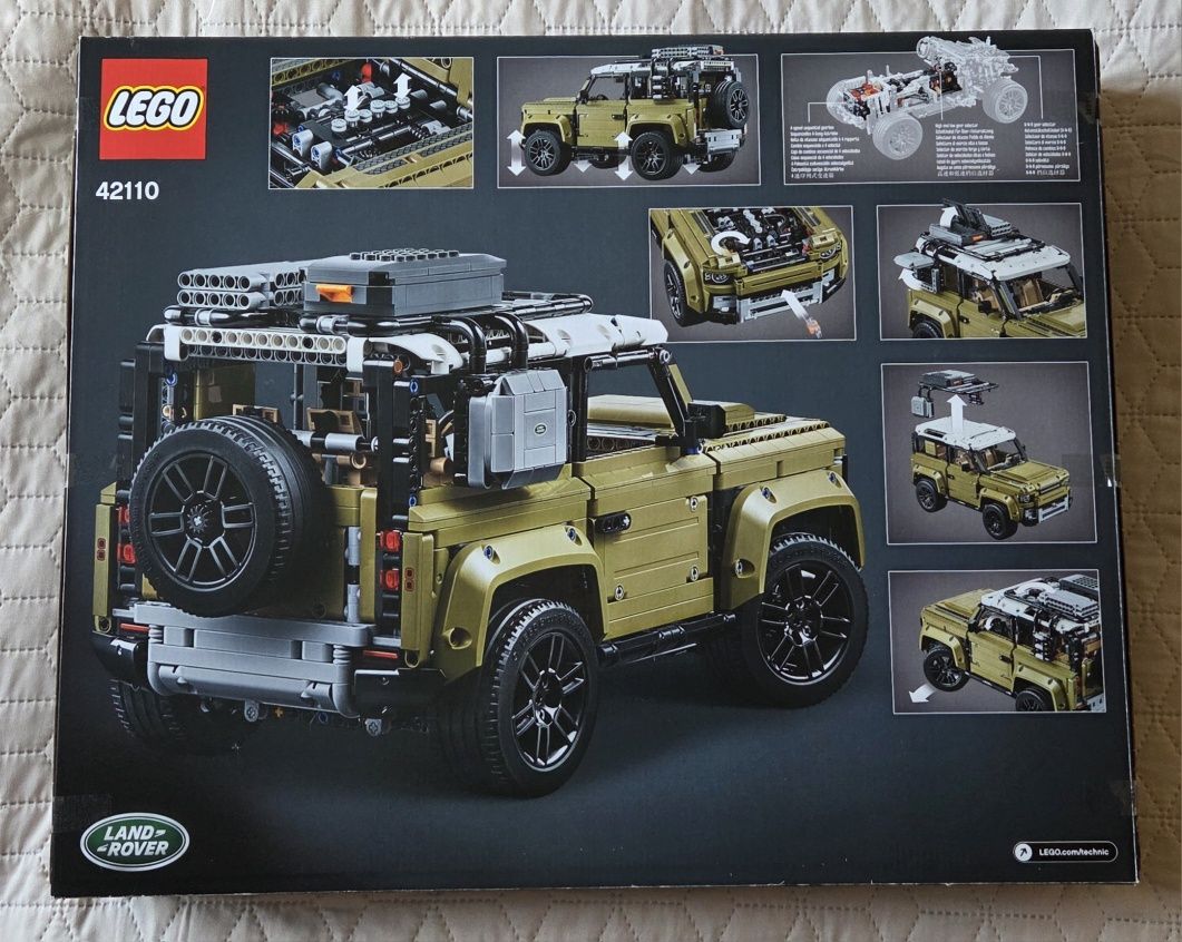 LEGO TECHNIC 42110 Land Rover Defender - oryginalny, fabrycznie plomby