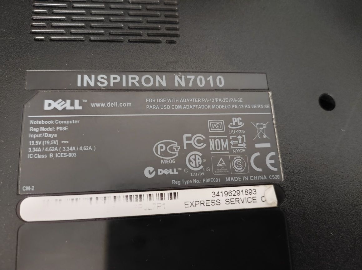 Dell N7010 + SSD 240Gb (Disk C:)