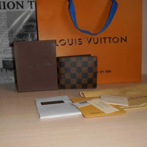 Louis Vuitton portmonetka portfel męski skóra 014-16