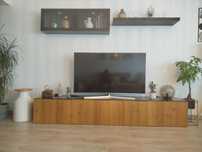 Móvel TV IKEA BESTÅ * conjunto = 240x40x38 cm * painel superior vidro