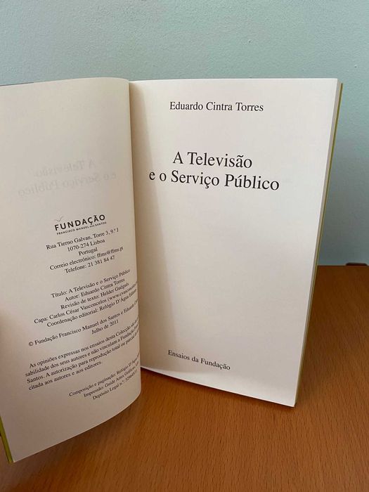 A Televisão e o Serviço Público - Eduardo Cintra Torres
