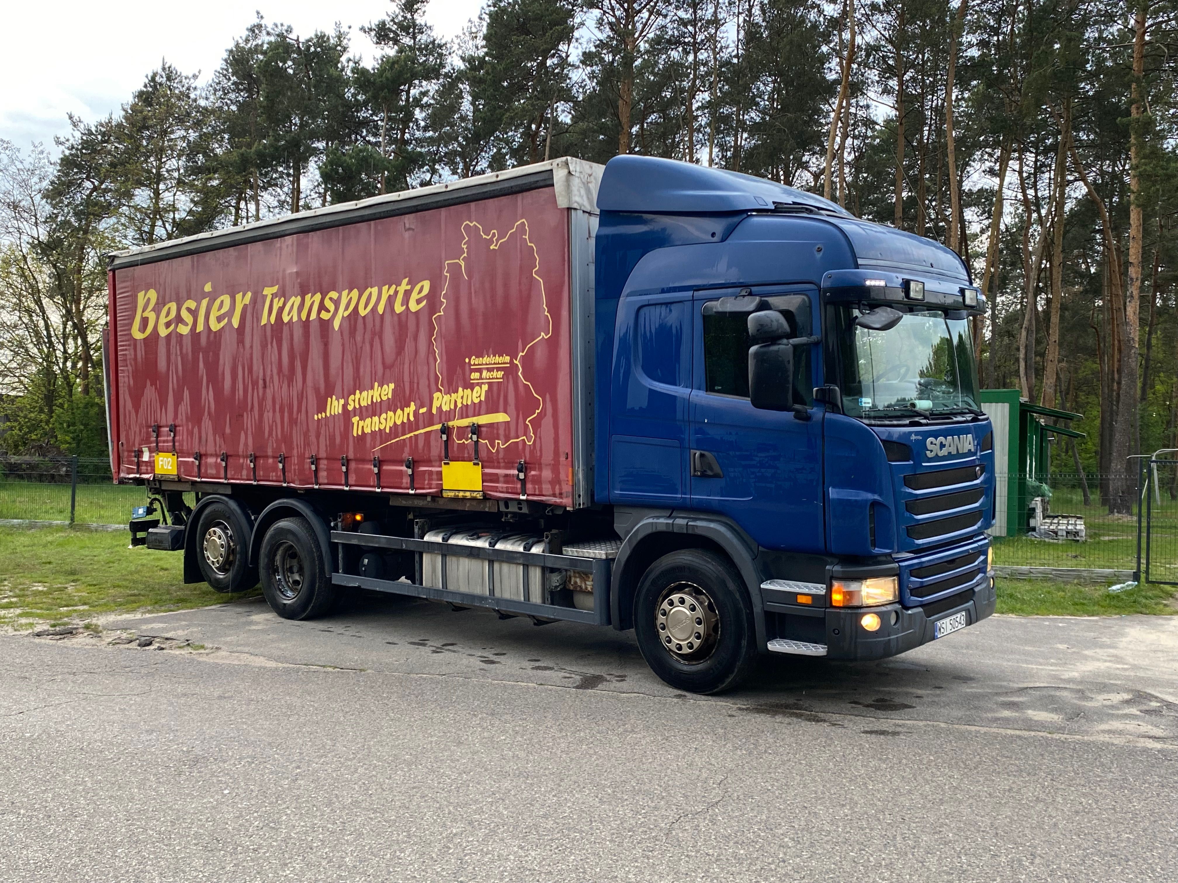 Scania G400 BDF firanka rama winda 6x2