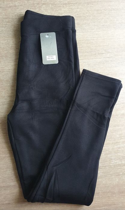 Damskie spodnie legginsy ocieplane 2XL