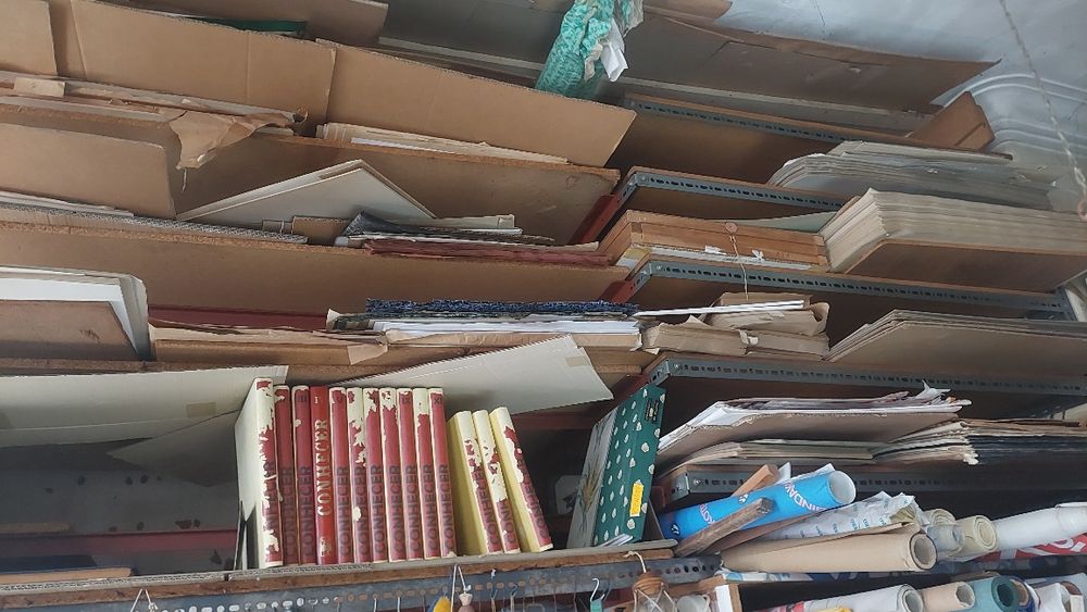 Máquinas e material de Encadernação antigos