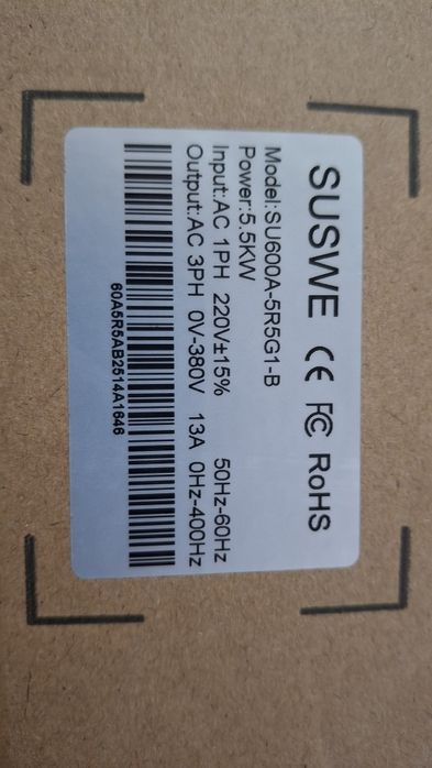 Частотний перетворювач 5.5кВт 220-380В