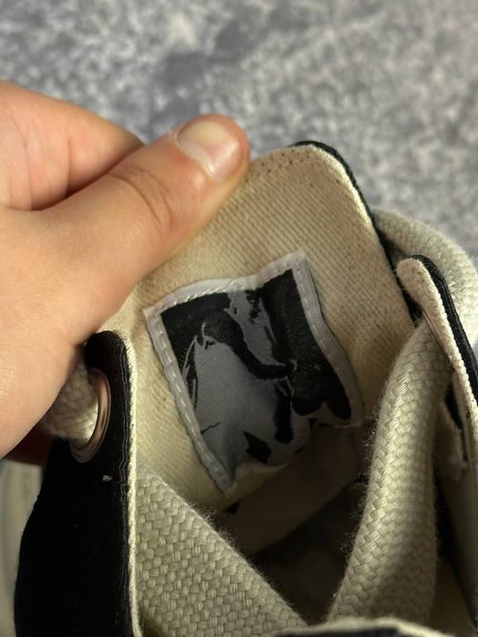 Rick Owens Ramones jumbo laces laces abstract кедв кроссовки черные 43