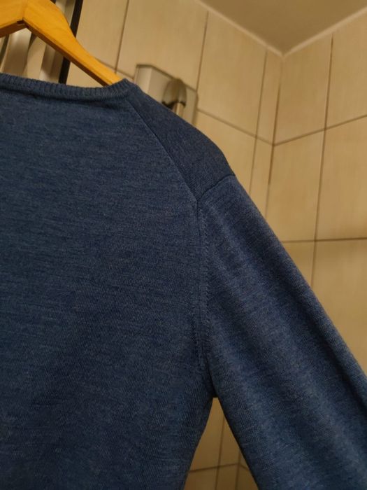 sweter męski sweterek Vistula M błękitny niebieski classic sport retro