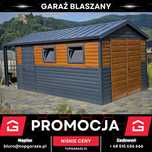 Garaż blaszany 3x6m drewnopodobny magazyn ogrodowy schowek |4x5 7x8|