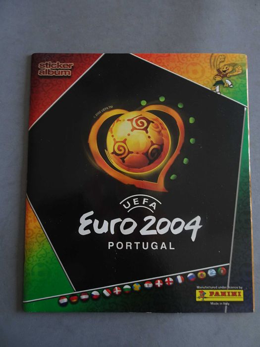 Caderneta de cromos vazia futebol Euro 2004 - Panini