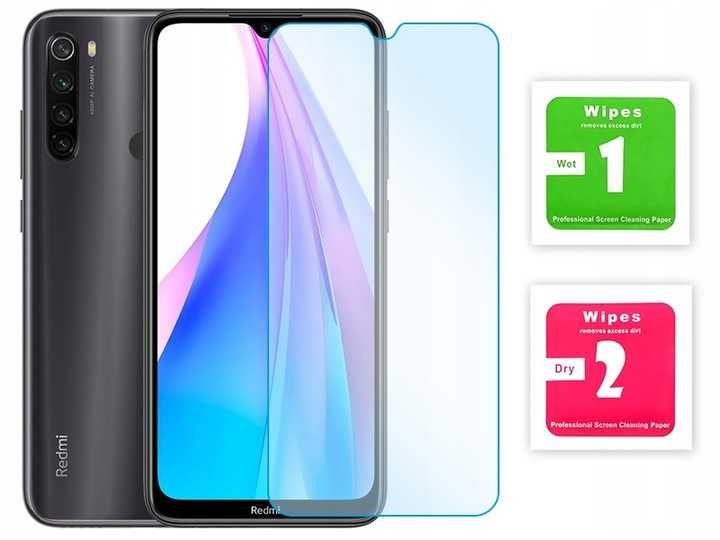 Etui Case Flip Clear View do Xiaomi Redmi Note 8T + Szkło Hartowane