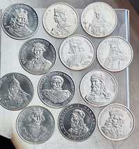 12 menniczych monet z epoki PRL z serii poczet królów zest 2