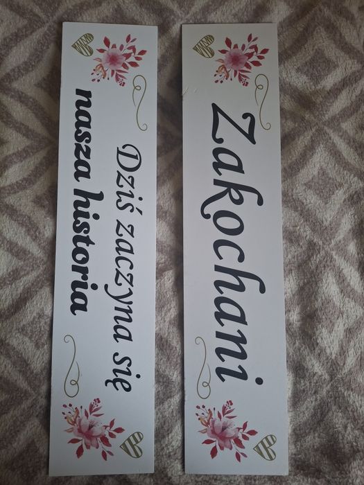 Tablice ślubne rejestracyjne