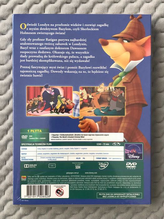 Walt Disney: "Wielki Mysi Detektyw" - DVD (polski dubbing)
