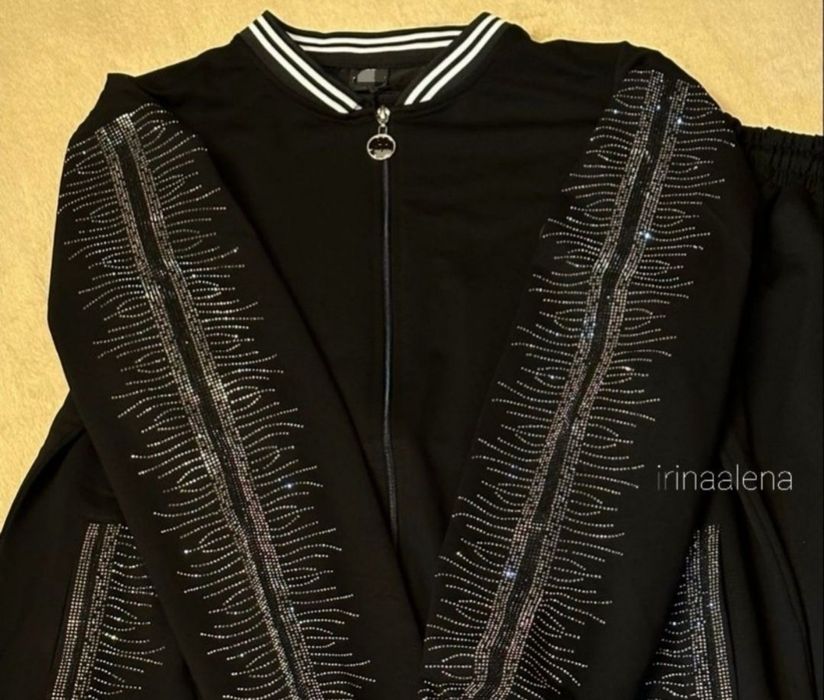 костюм туреччина трикотаж камнями стразами xl 2xl 3xl 4xl 5xl