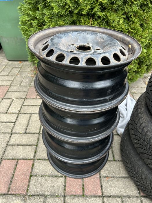 Felgi stalowe, stalówki 5x112, 15” Volkswagen, Audi, Skoda