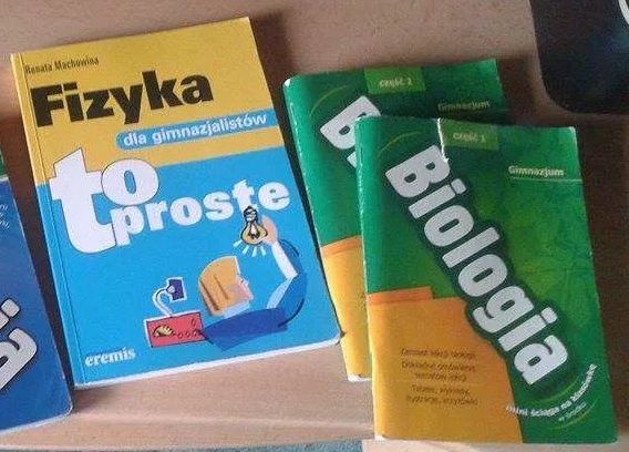 książka z fizyki, repetytorium dla gimnazjum biologia