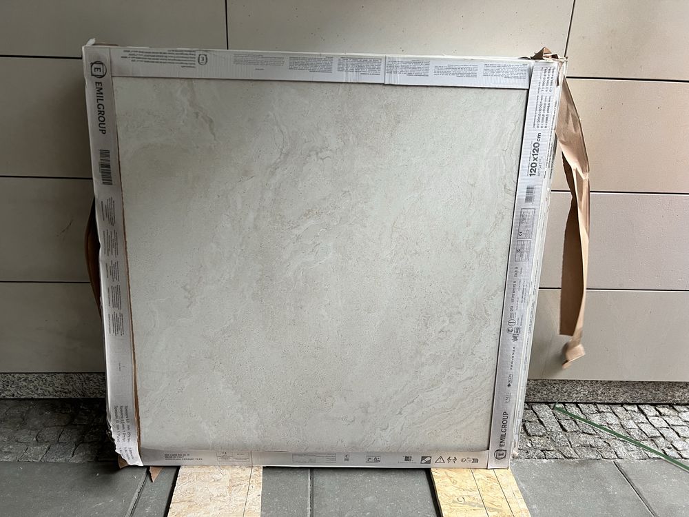 120 x 120cm Travertyn Minimal Biały Naturale- Provenza