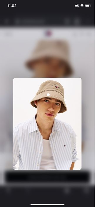 bucket hat kapelusz rybacki bezowy tommy hilfiger nowy z metka