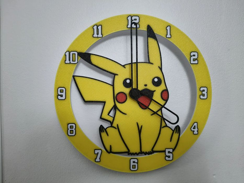 Relógio Pikachu Decorativo