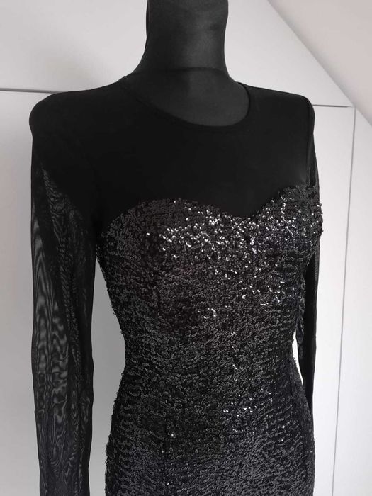 Sukienka imprezowa, cekiny H&M