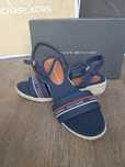 Tommy Hilfiger sandałki wyższe logowane granatowe 36 rope wedge sandal