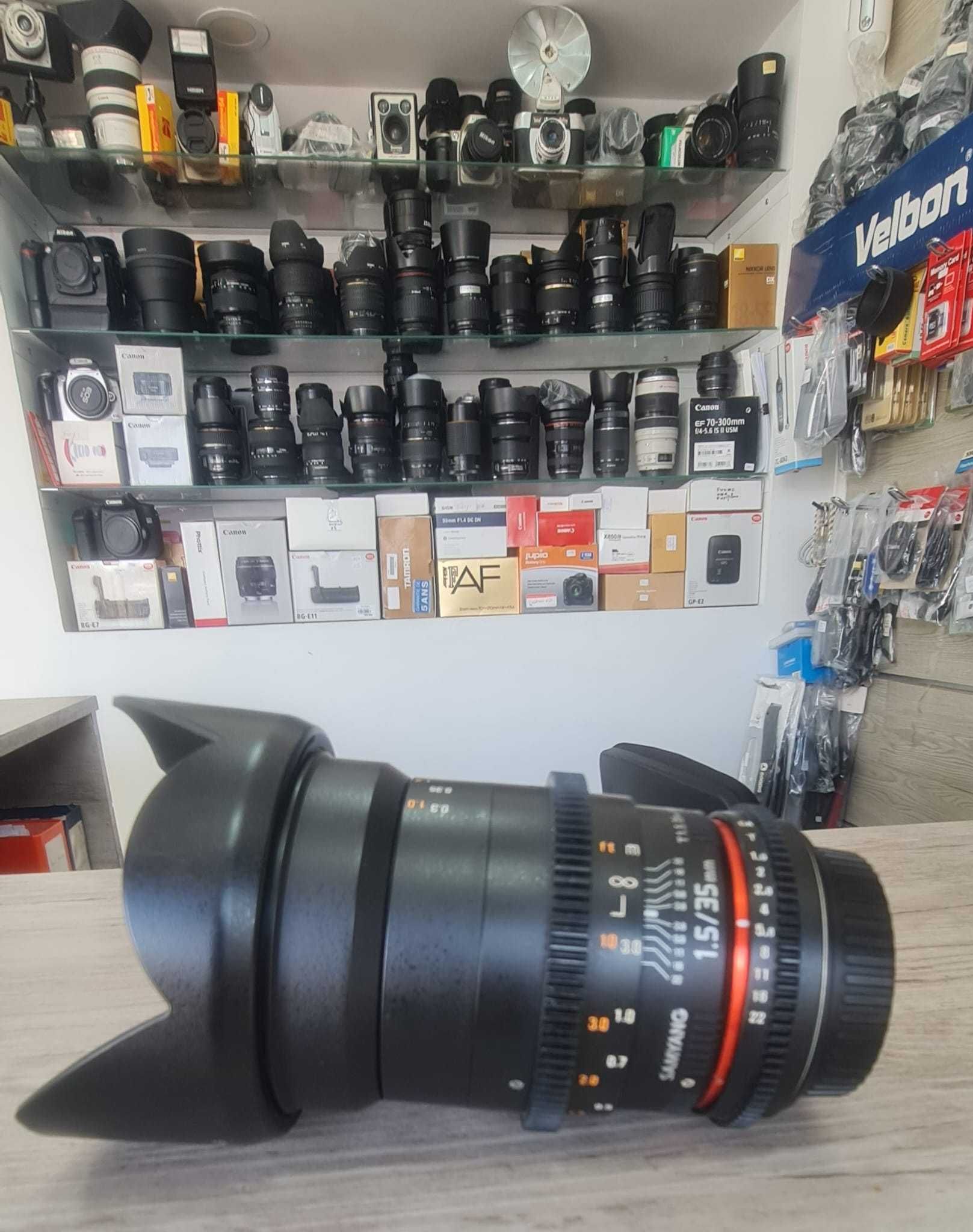 Samyang 35mm MF T1,5 Video DSLR II para Canon EF