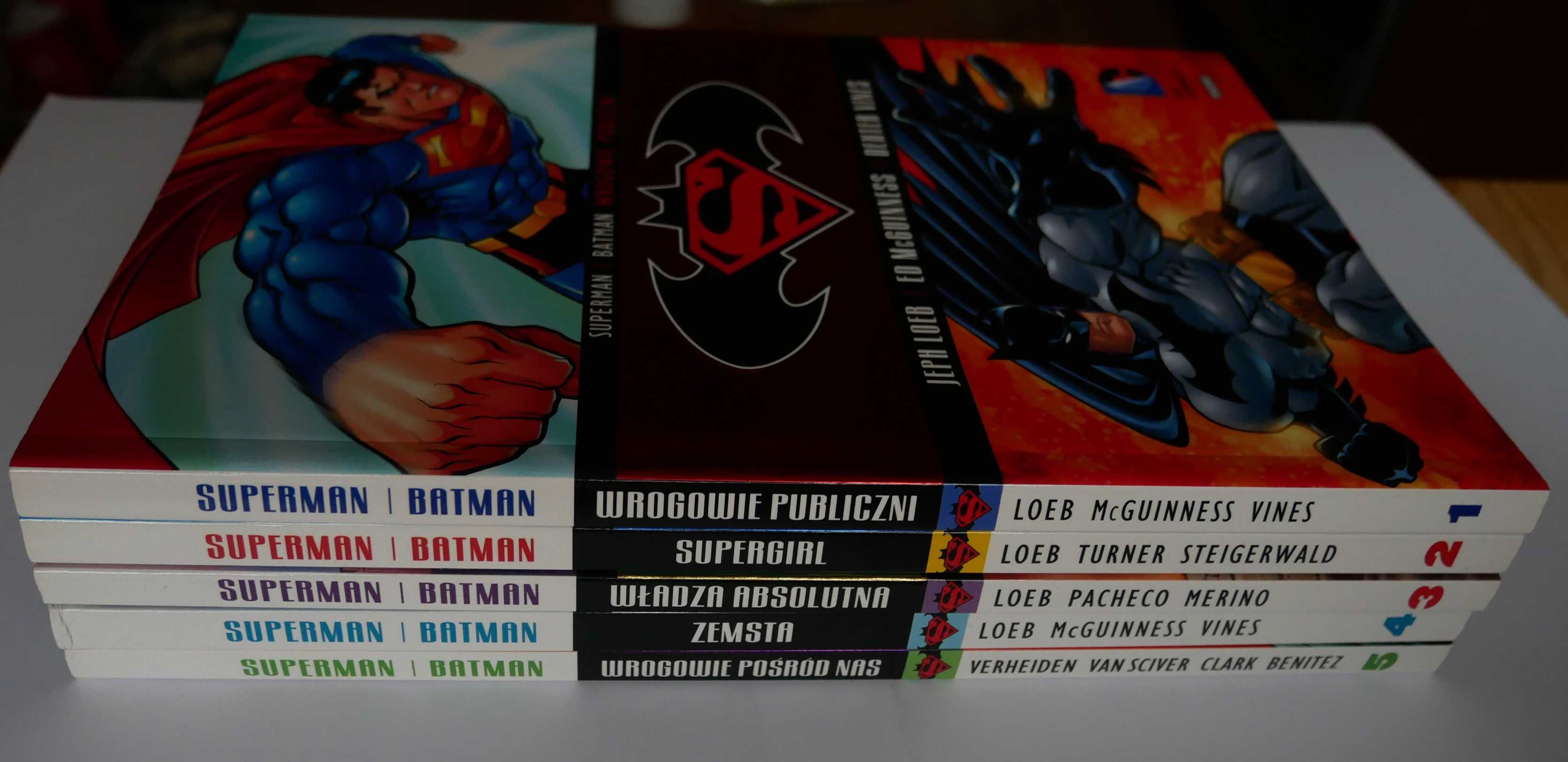 komiks SUPERMAN BATMAN Tomy 1-5 komplet