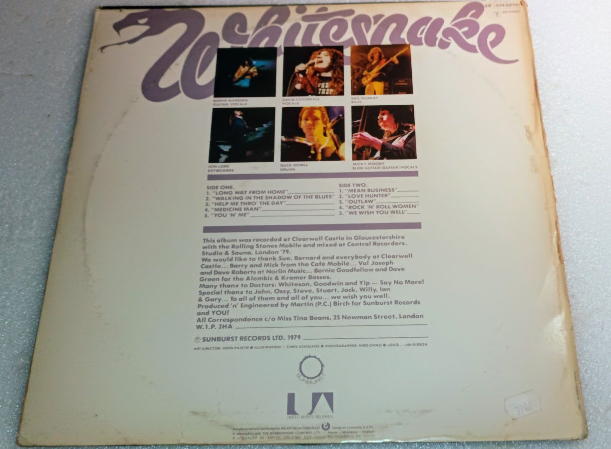Antigo album vinil Whitesnake  Lovehunter 1979