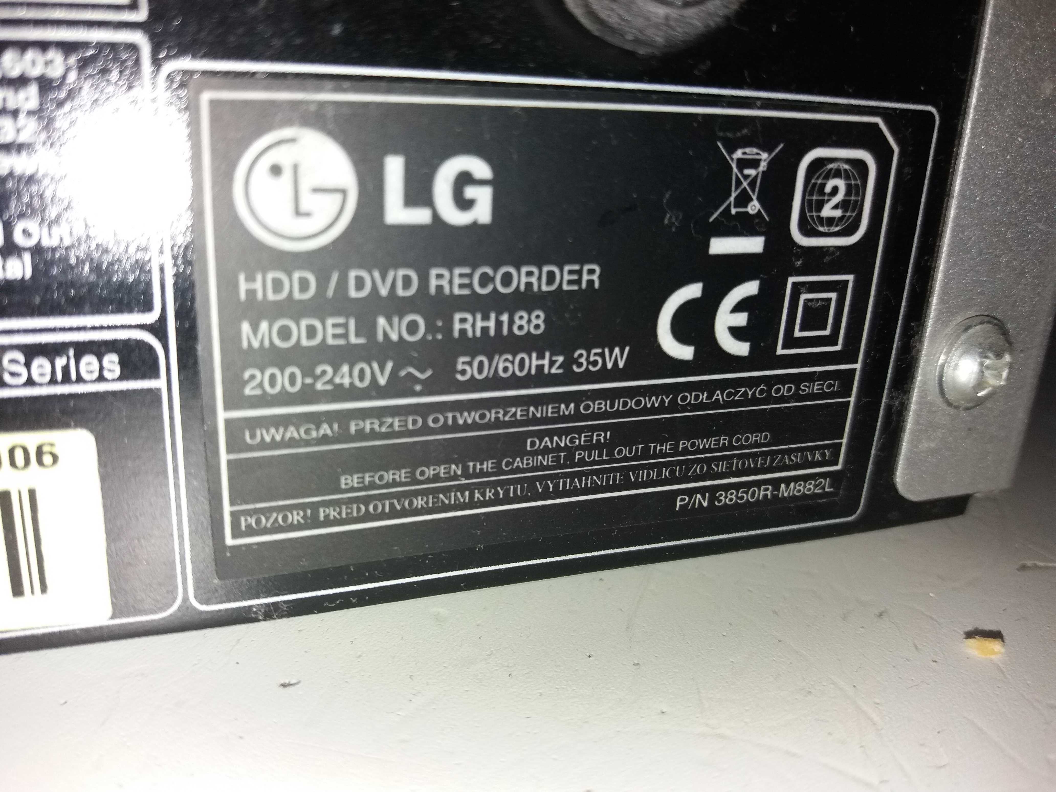 Hdd/DVD Recorder LG RH 188