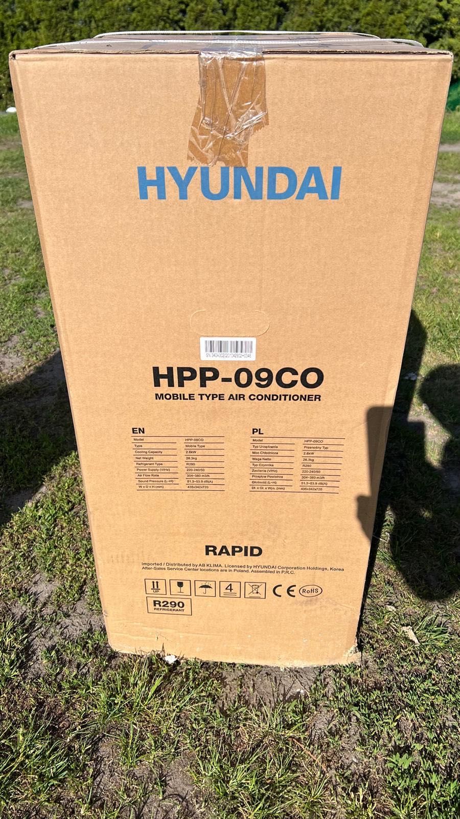 Klimatyzator przenośny Hyundai Rapid HHP - 09C0