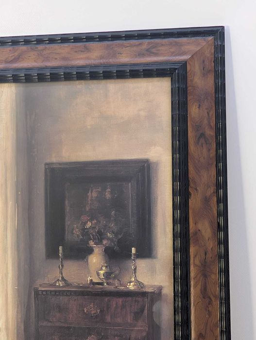 Obraz, nadruk w drewnianej ramie C. Halsde