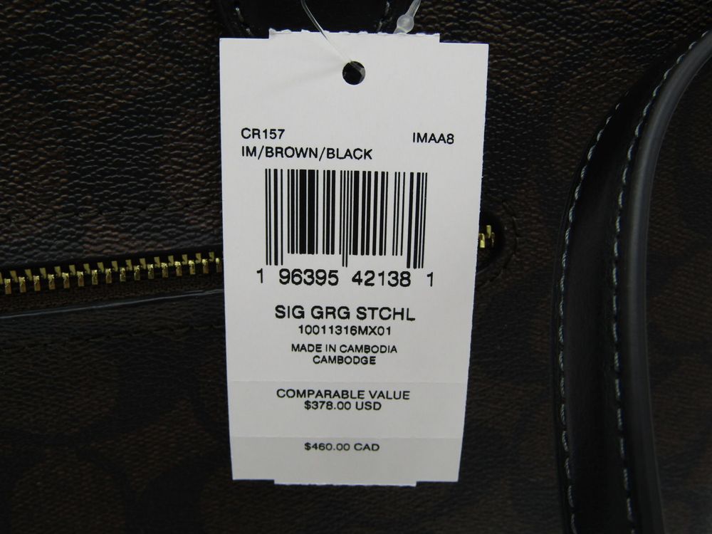 Сумка жіноча COACH Georgia Satchel Bag In Signature Canvas CR157