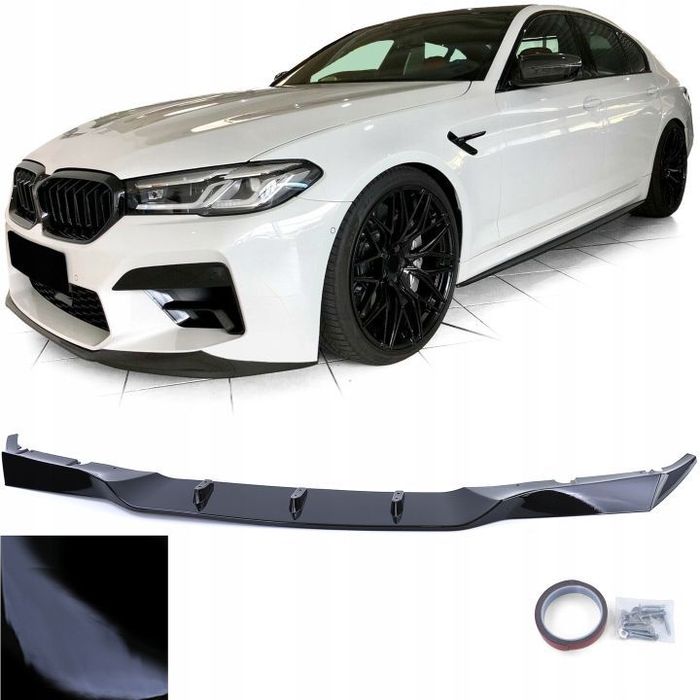 SPOILER DOKŁADKA BMW G30 G31 M5 F90 CZARNY POŁYSK