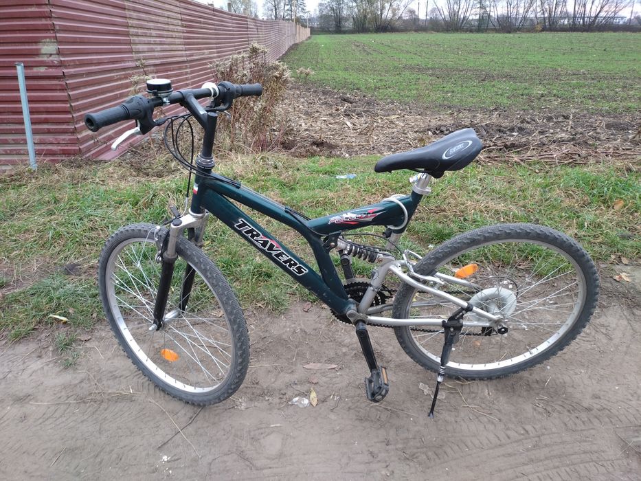 Zielony rower Travers