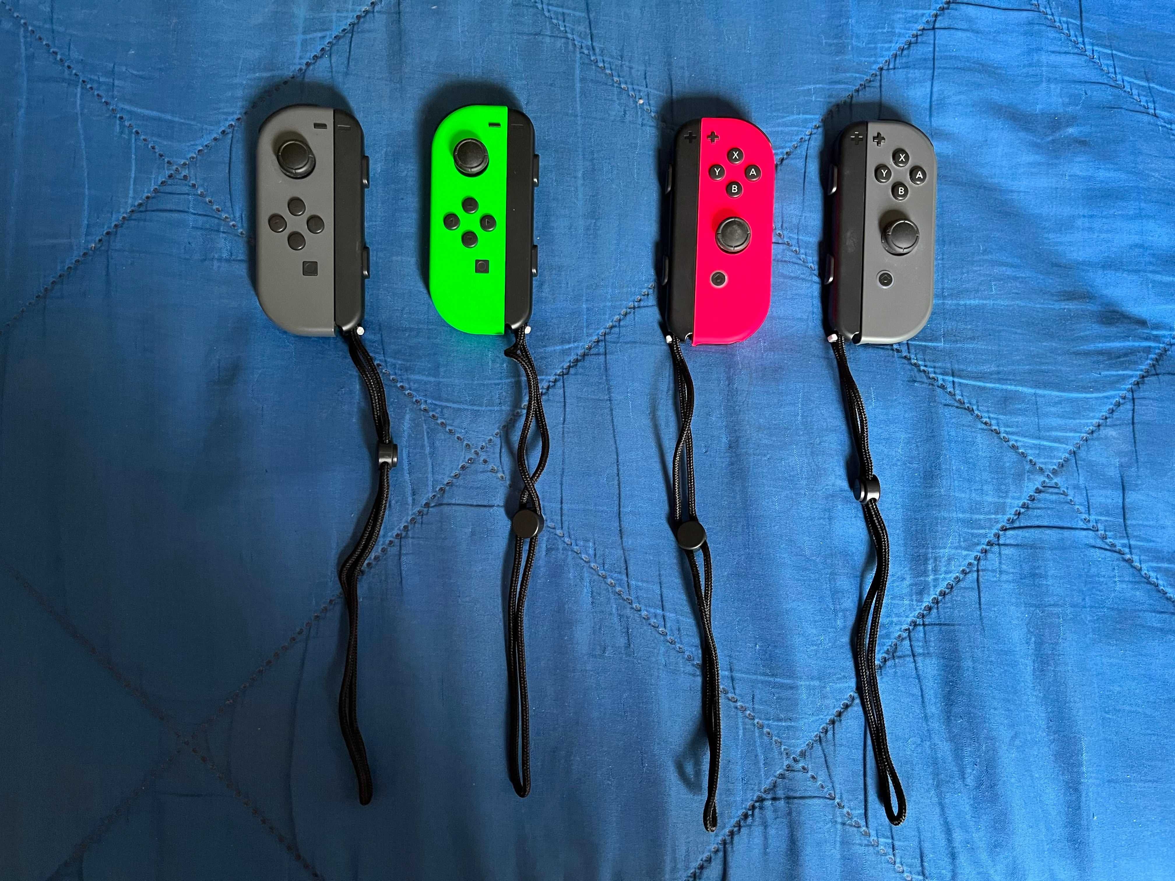 Nintendo Switch + 2 pares de Joycons + 1 Jogo  + Acessórios