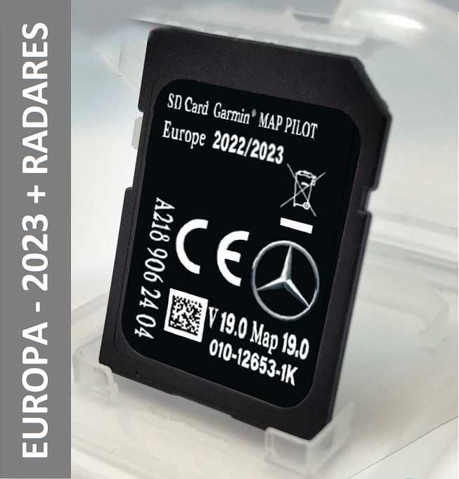 Cartao de GPS Mercedes , atualizado Europa 2023 + radares