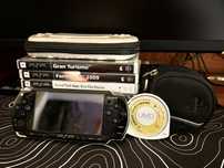 PSP 2004 + 8 Gier | Pełny Zestaw | Stan Bdb | Etui + Ładowarka | CFW
