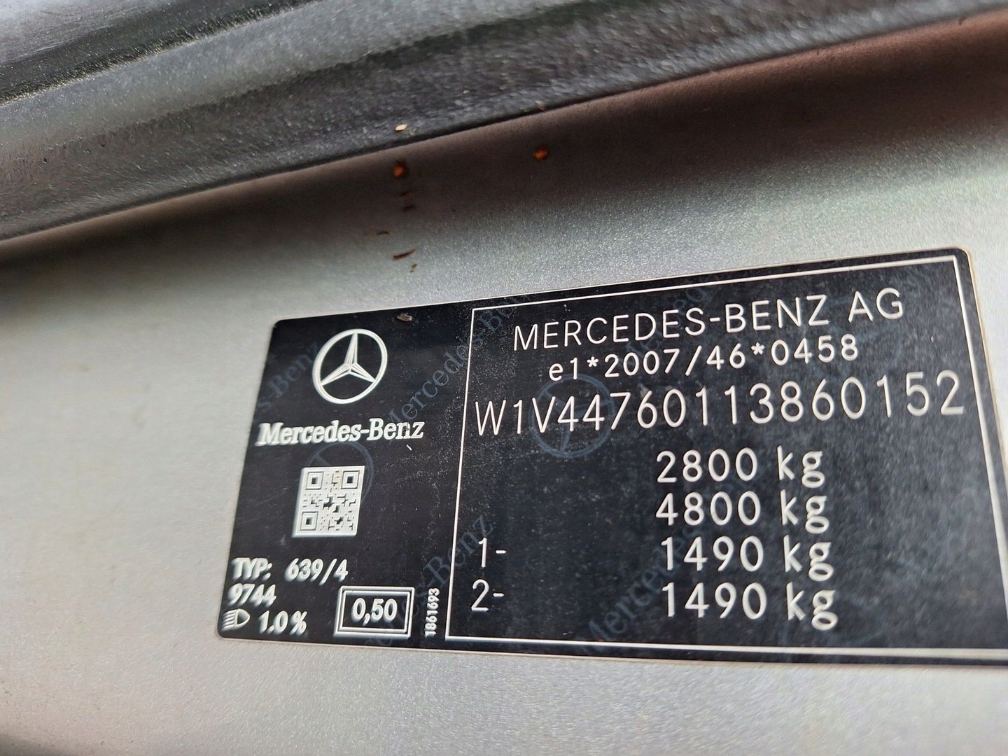 MERCEDES VITO 3 III W447 LIFT 447 KLUCZYK PILOT RYBKA