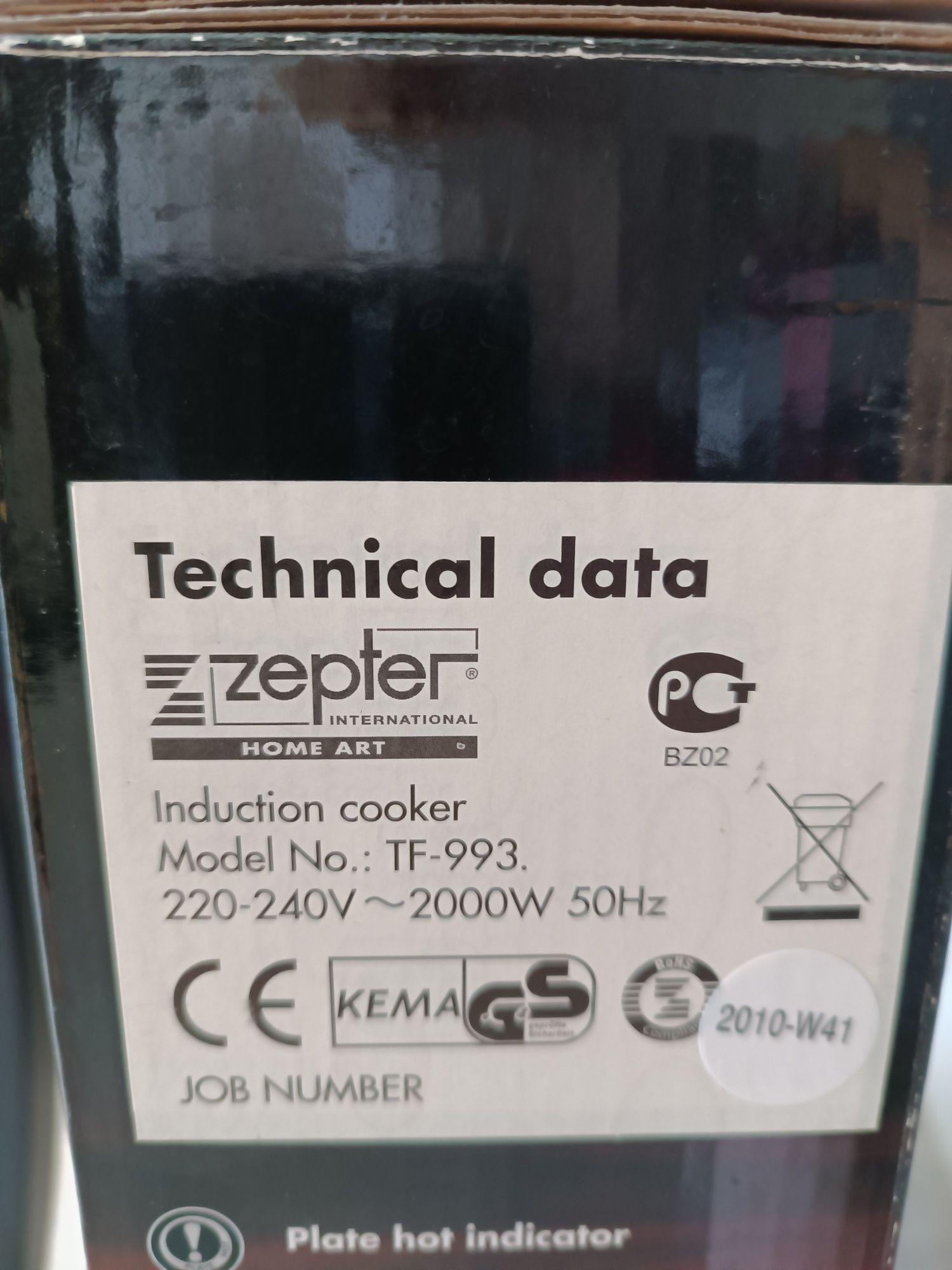 Elektryczna, przenośna kuchenka indukcyjna Zepter