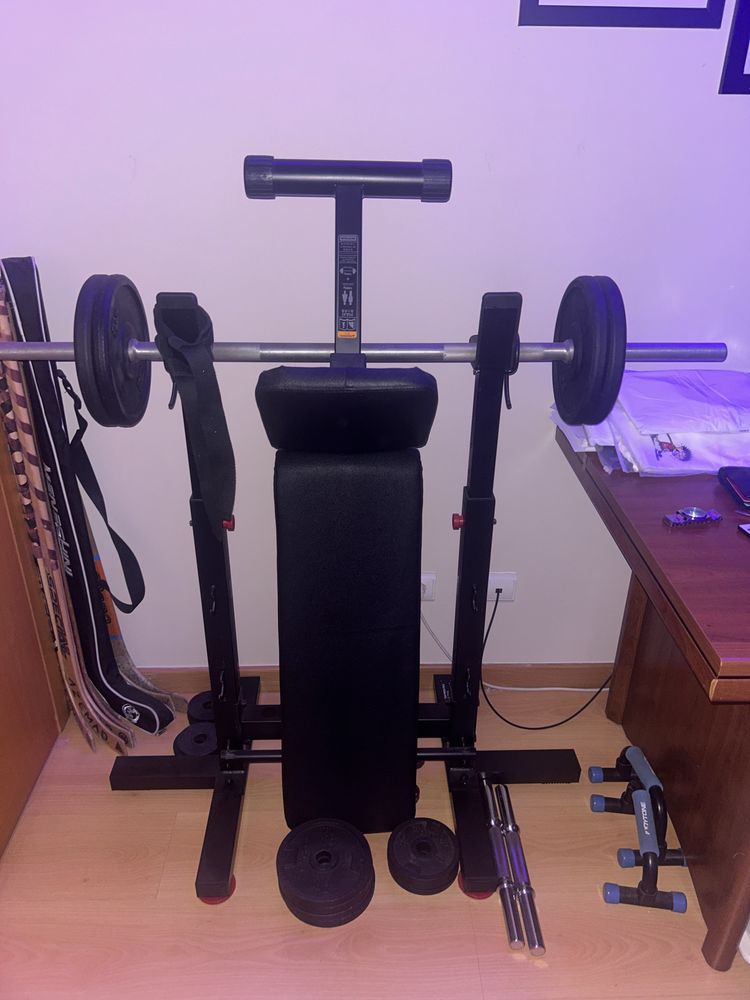 Kit de musculação  (Vende se individualmente ou em conjunto)
