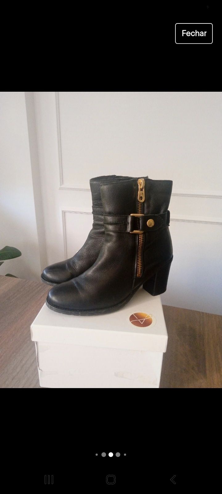 Botas em pele fabrico espanhol 39