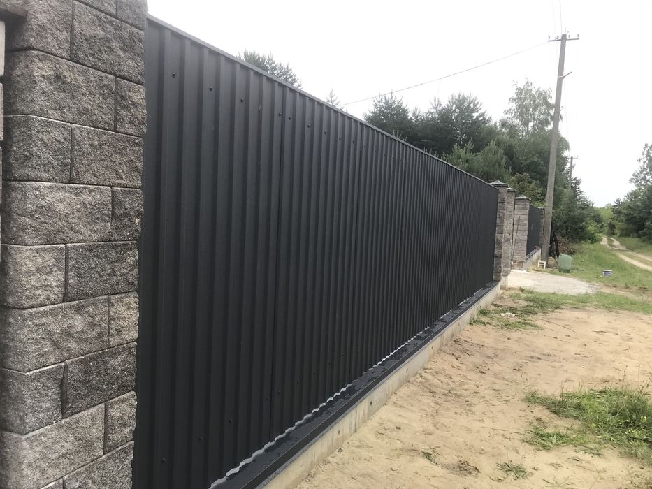 Паркани Огорожі фундаменти чорнові стяжки